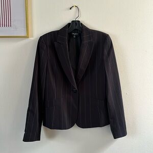 Nine West business casual pinstripe classic blazer
